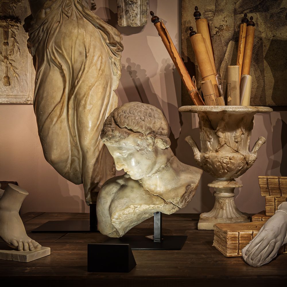 Objets de décoration - Buste "Le Discophore" - ATELIERS C&S DAVOY
