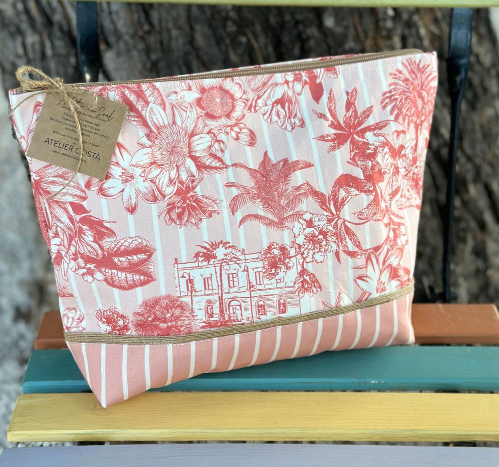 Bags and totes - Pouches\" Menorca\” printed cotton - ATELIER COSTÀ