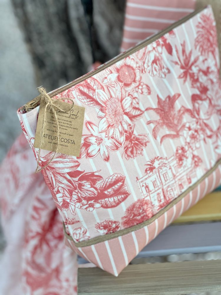 Bags and totes - Pouches\" Menorca\” printed cotton - ATELIER COSTÀ
