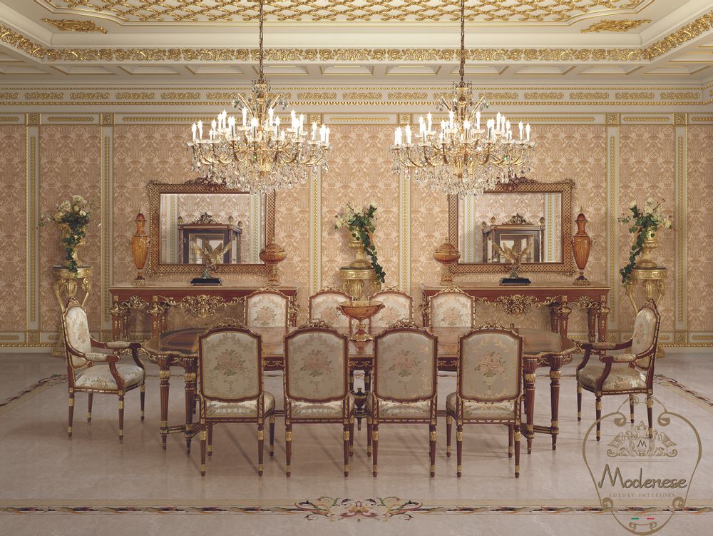 Hanging lights - Deluxe Dining Rooms - MODENESE LUXURY FURNITURE
