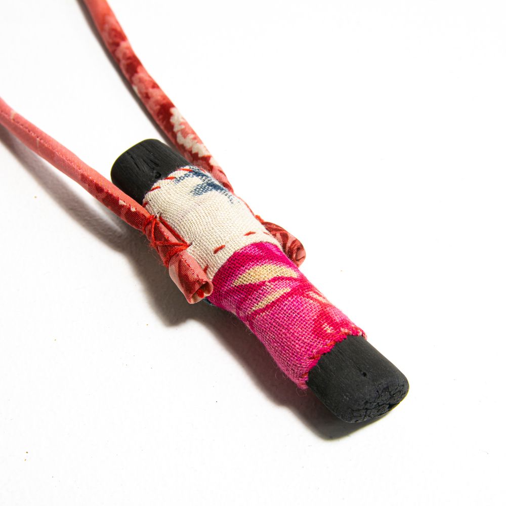 Jewelry - Long necklace KOFU-MINI-EDA - CHARCOAL ESKIMEÏT