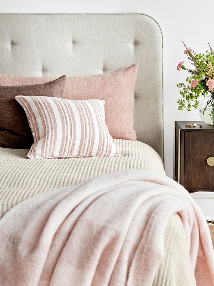 Coussins textile - Coussins : rose tendre, rose et jaune - COZY LIVING COPENHAGEN