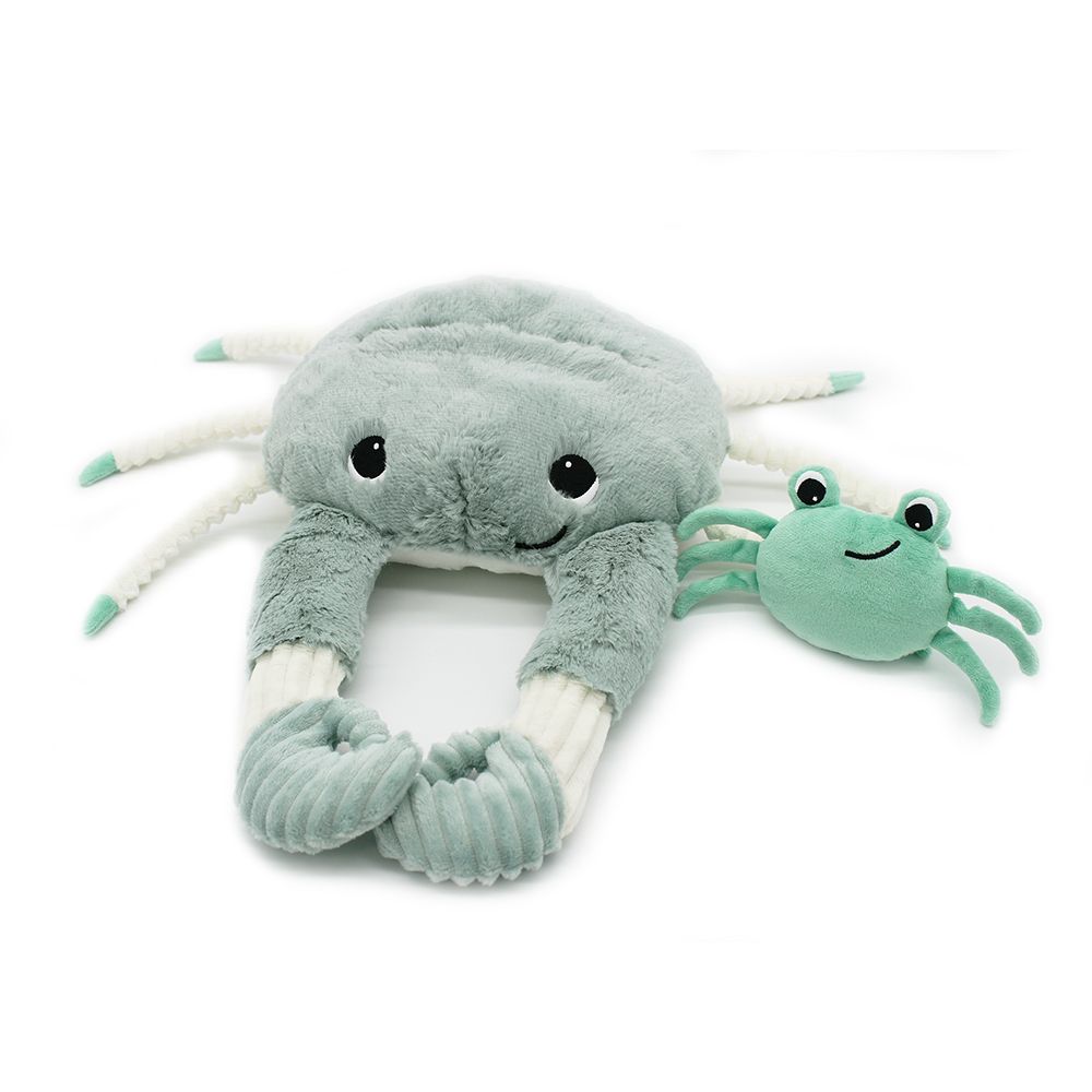 Peluches - Cassecou le crabe maman bébé Menthe - DEGLINGOS