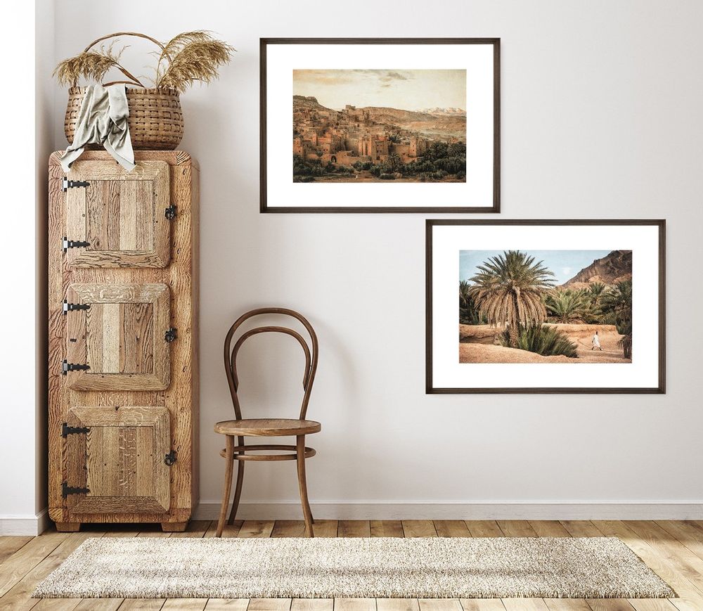 Cadres - Décoration murale. Ait Ben Haddou / Morrocan Oasis - ABLO BLOMMAERT