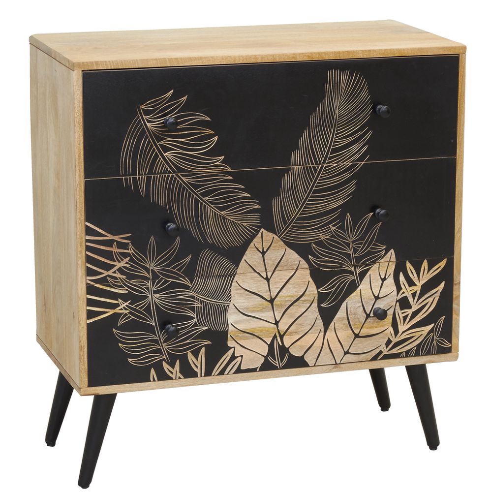Tables de nuit - Table de nuit TROPICA en bois de manguier - AUBRY GASPARD