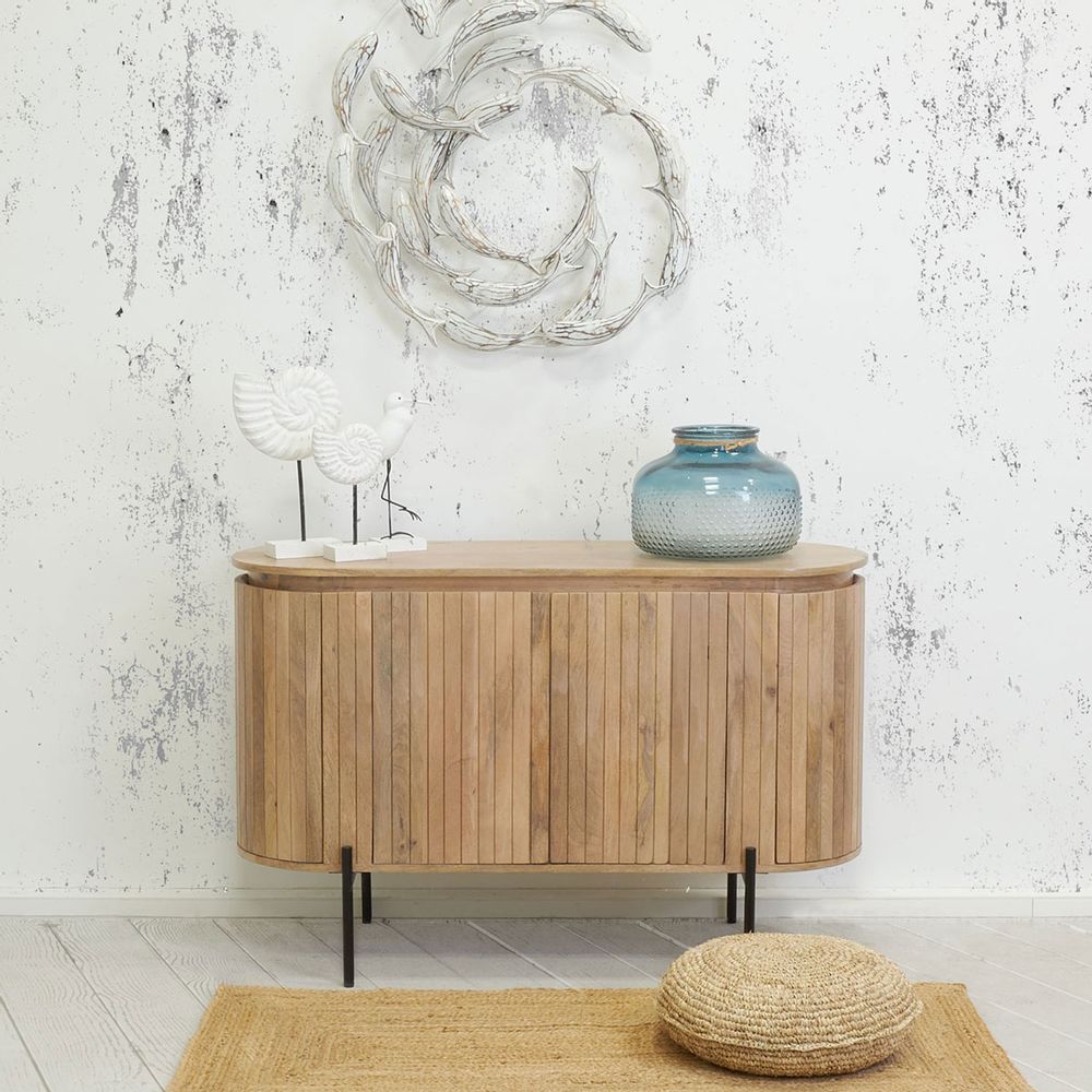 Sideboards - SLATE mango wood sideboard - AUBRY GASPARD