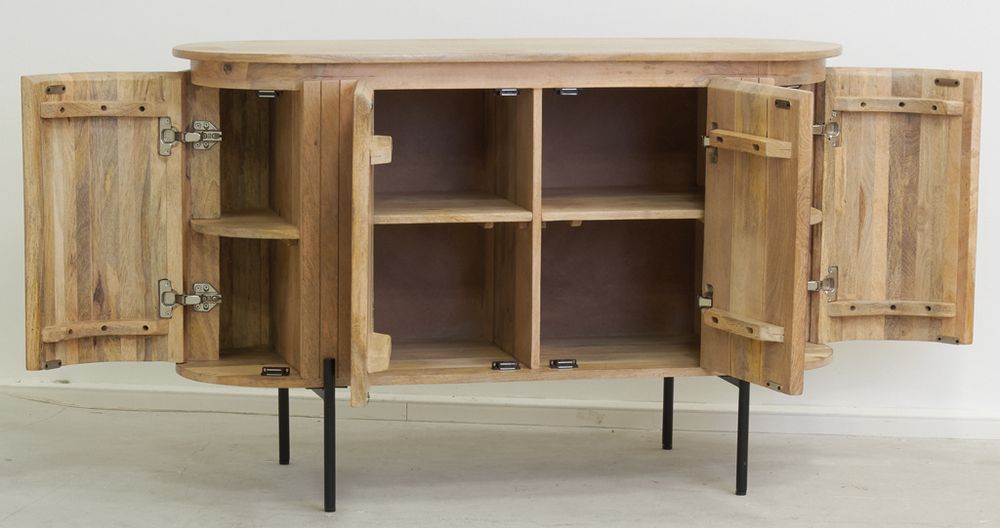 Sideboards - SLATE mango wood sideboard - AUBRY GASPARD