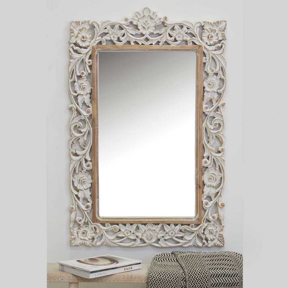 Mirrors - Mirror carved in mango wood - AUBRY GASPARD