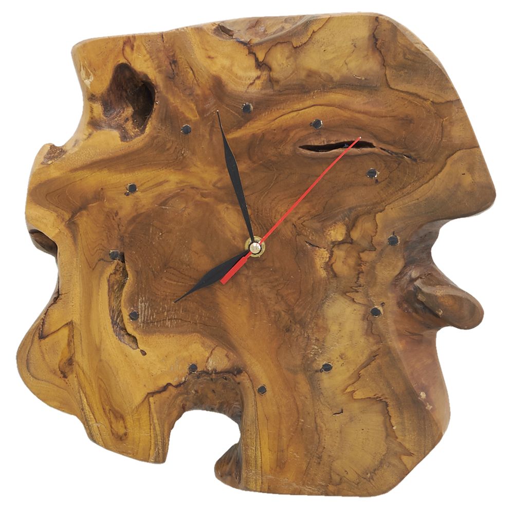 Clocks - Unique natural teak clock - AUBRY GASPARD
