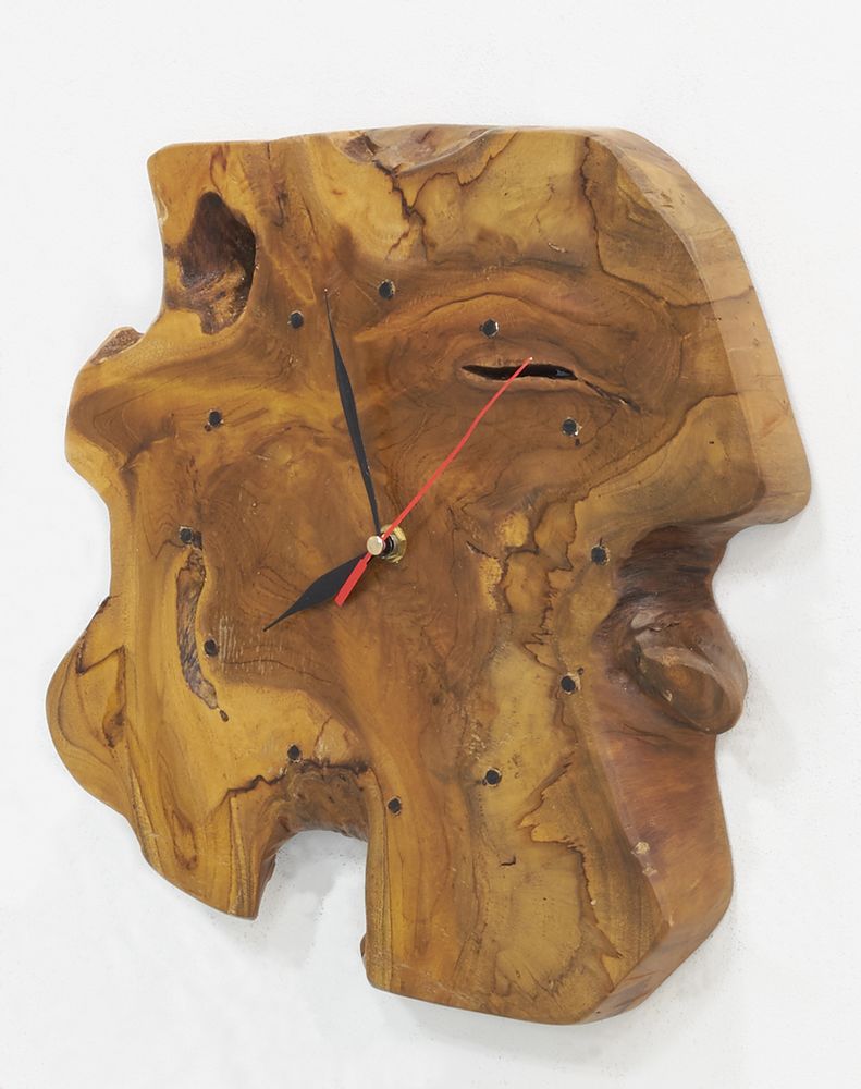 Clocks - Unique natural teak clock - AUBRY GASPARD