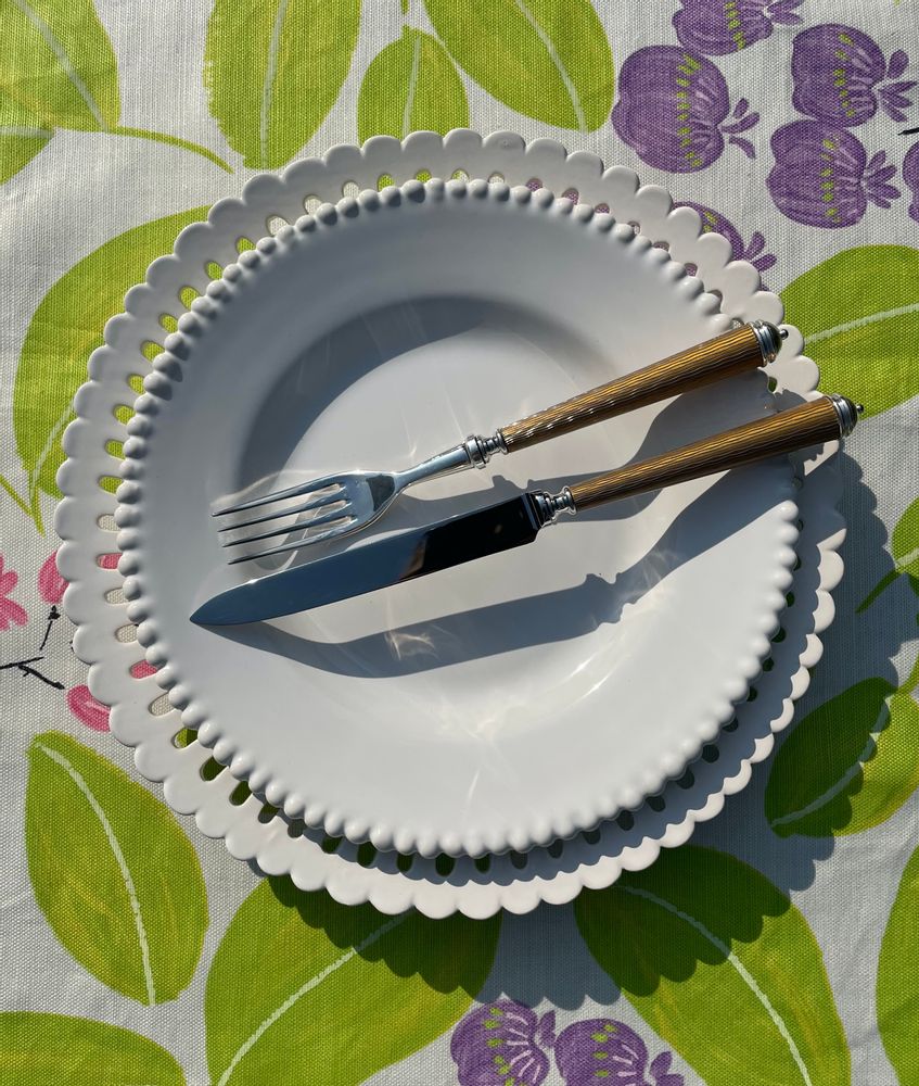 Assiettes de réception - Assiette Perles - BOURG-JOLY MALICORNE