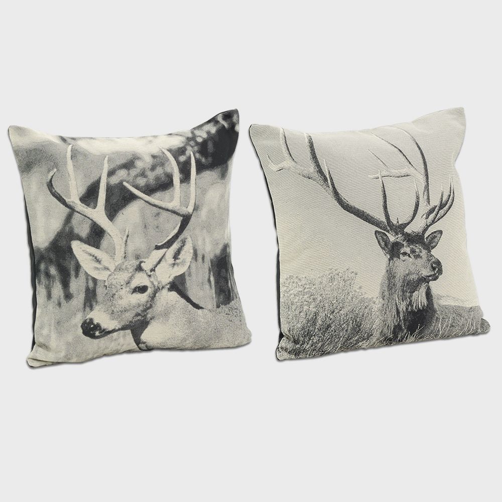 Coussins - Coussin Cerfs en coton - AUBRY GASPARD