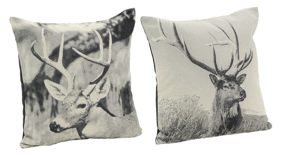 Coussins - Coussin Cerfs en coton - AUBRY GASPARD