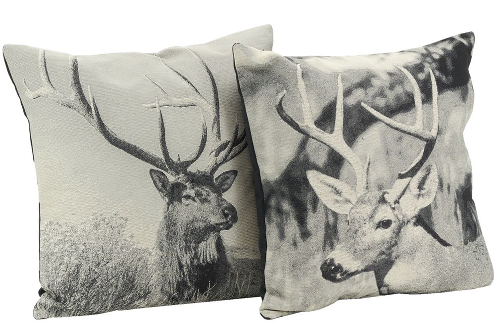 Coussins - Coussin Cerfs en coton - AUBRY GASPARD