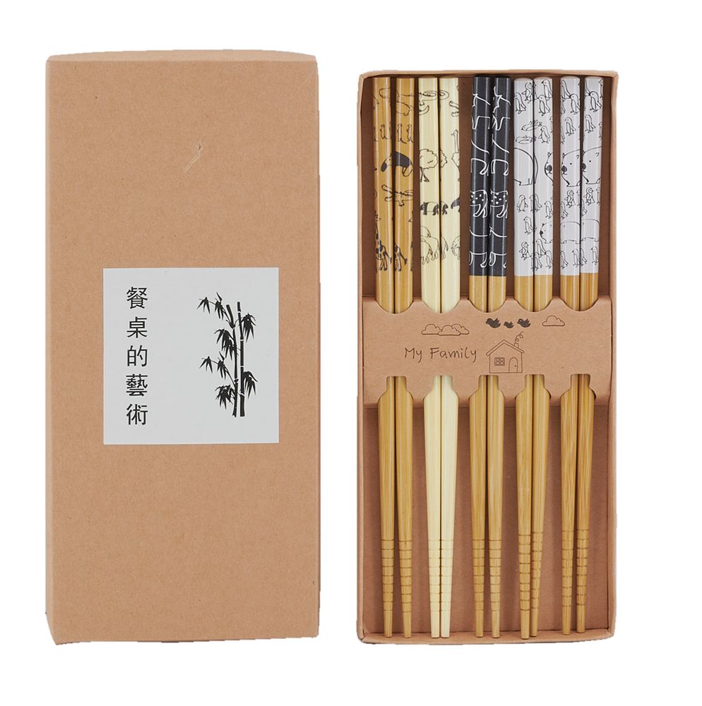 Forks - Pairs of bamboo chopsticks - AUBRY GASPARD