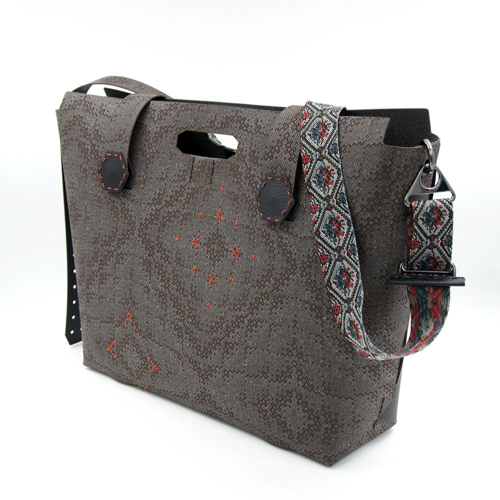 Homewear - sac en cuir recyclé/ BigBusyB -CopperFlower- Edition - COMBBAGS