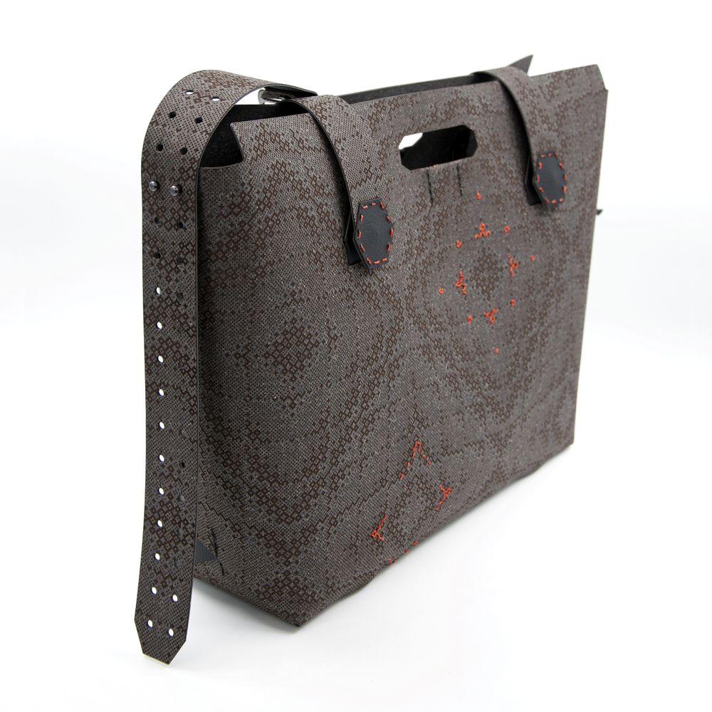 Homewear - sac en cuir recyclé/ BigBusyB -CopperFlower- Edition - COMBBAGS