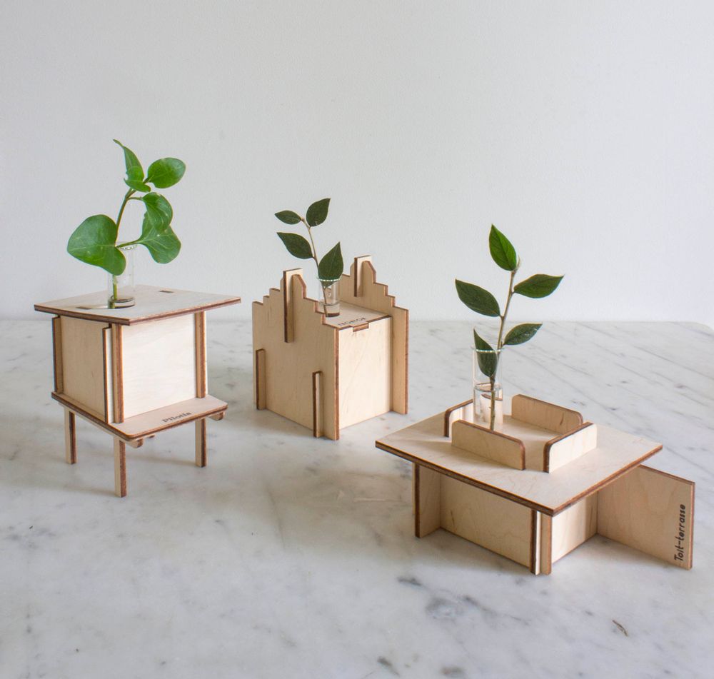 Objets design - Vases collection architecture | Vases à assembler - REINE MÈRE