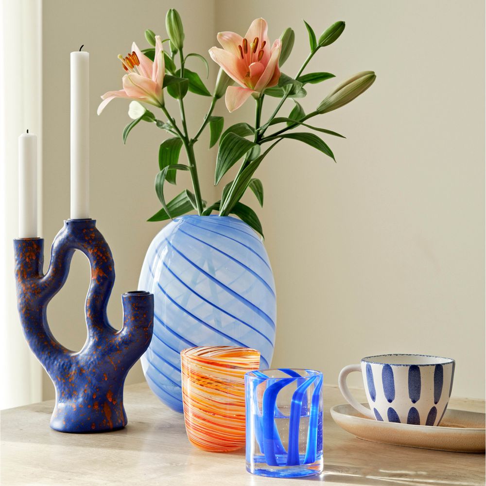 Objets design - Bougeoir à paillettes (en forme de corail) - BAHNE INTERIOR