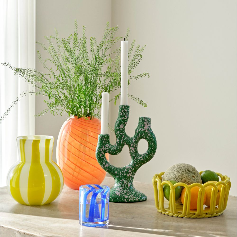 Objets design - Bougeoir à paillettes (en forme de corail) - BAHNE INTERIOR