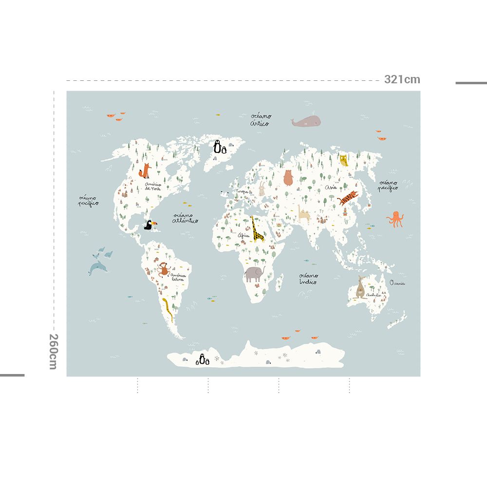 Poster - Map of the world - APDECORATION