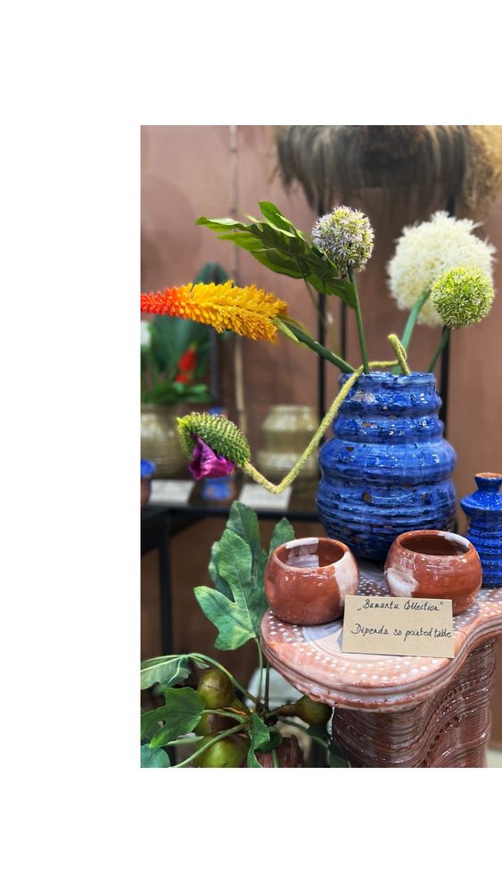 Vases - Vase Etnic Blue Tata. - NOMADIC CLAY DESIGN STUDIO