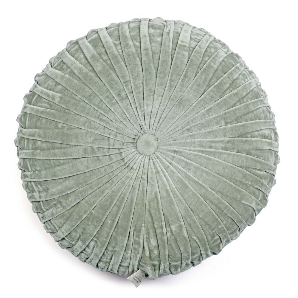 Couettes et oreillers - Coussin rond en velours - 16 pouces - CASA AMAROSA