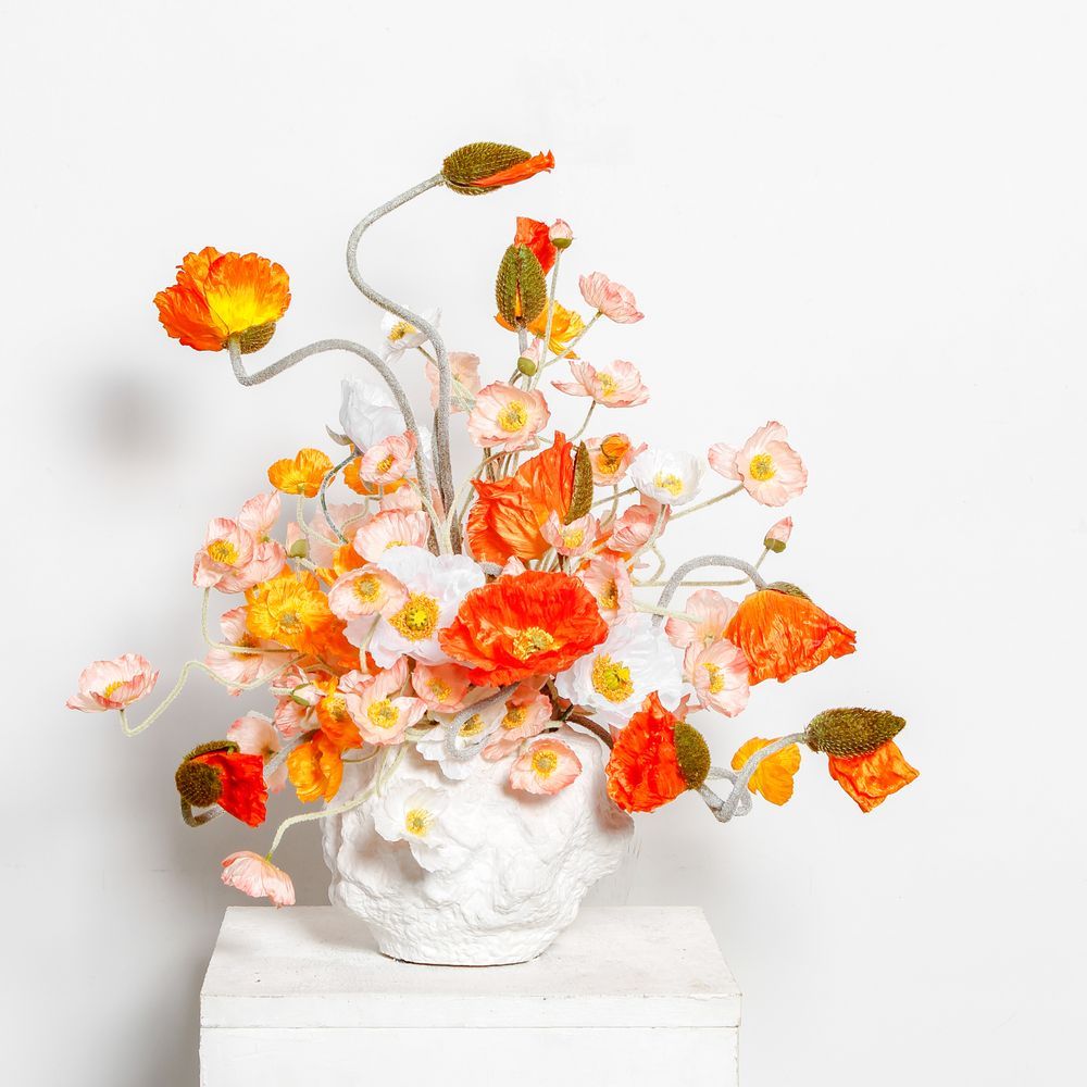Vases - Vase en céramique au look d'un rocher, design moderne et original. - ELEMENT ACCESSORIES