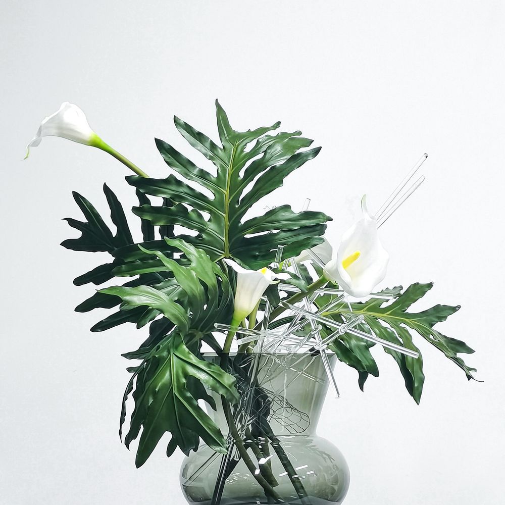 Vases - LUXURY classy vase in glass of 9mm thick glass modern yet classic shape ROCHA - ELEMENT ACCESSORIES