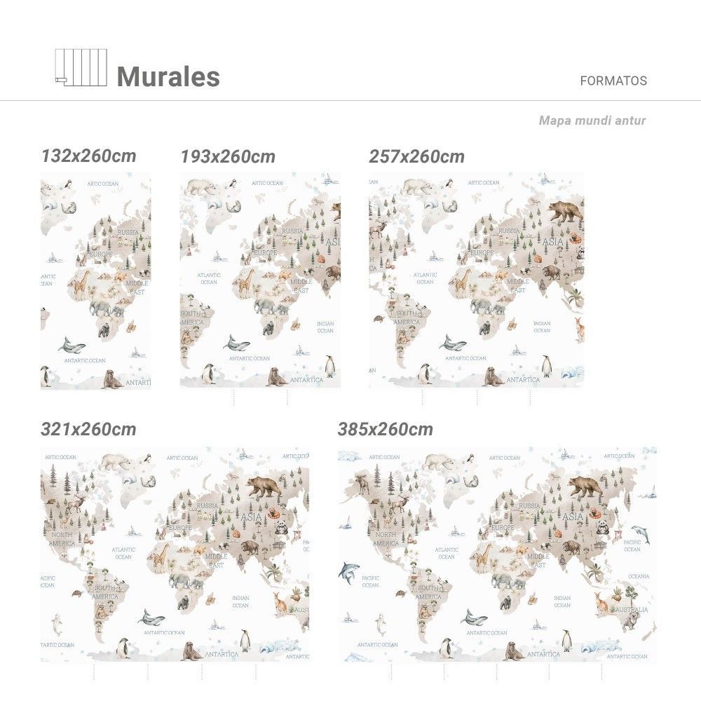 Poster - Mapa del Mundo Kids - APDECORATION