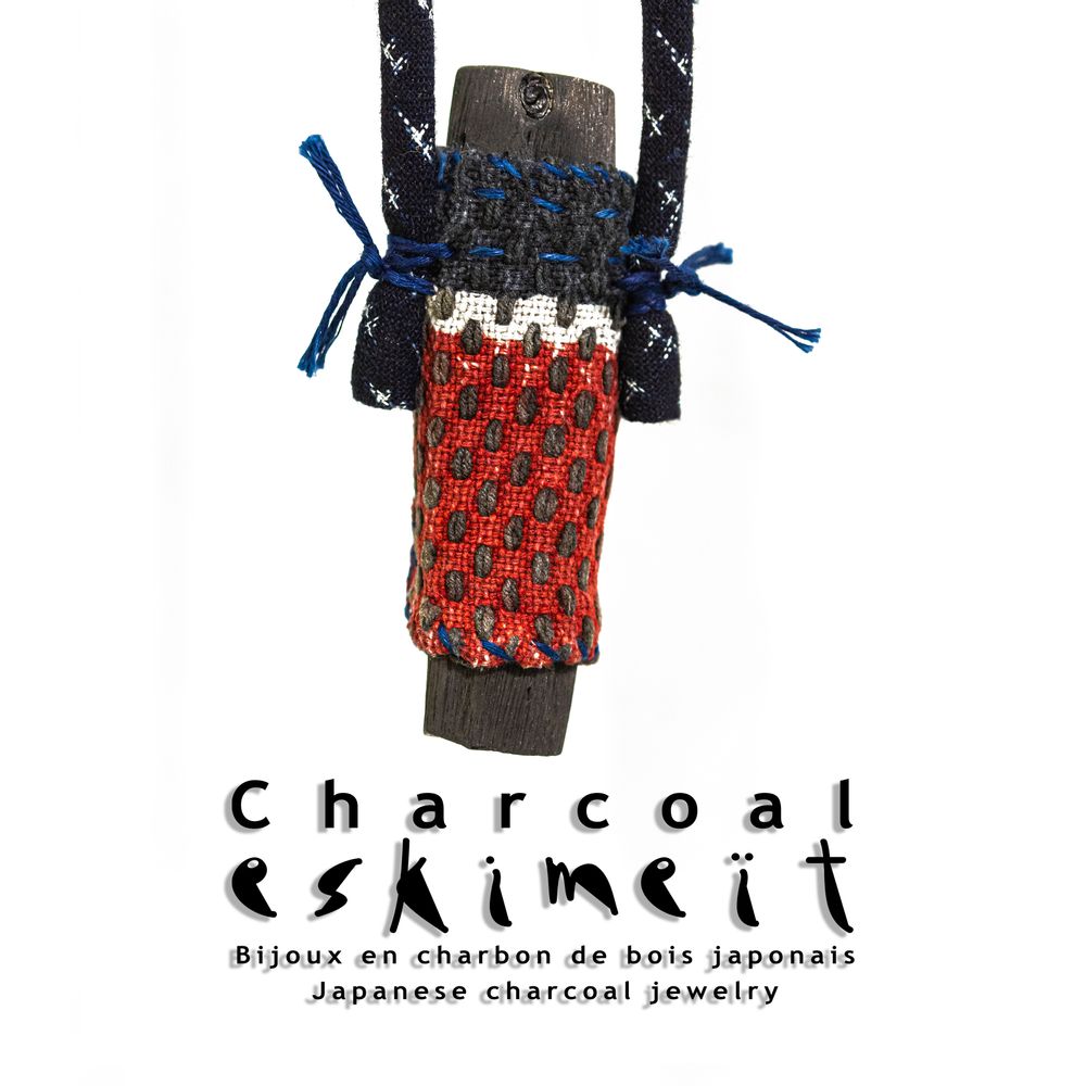 Jewelry - KOFU-EDAMAKI Long Necklace - CHARCOAL ESKIMEÏT