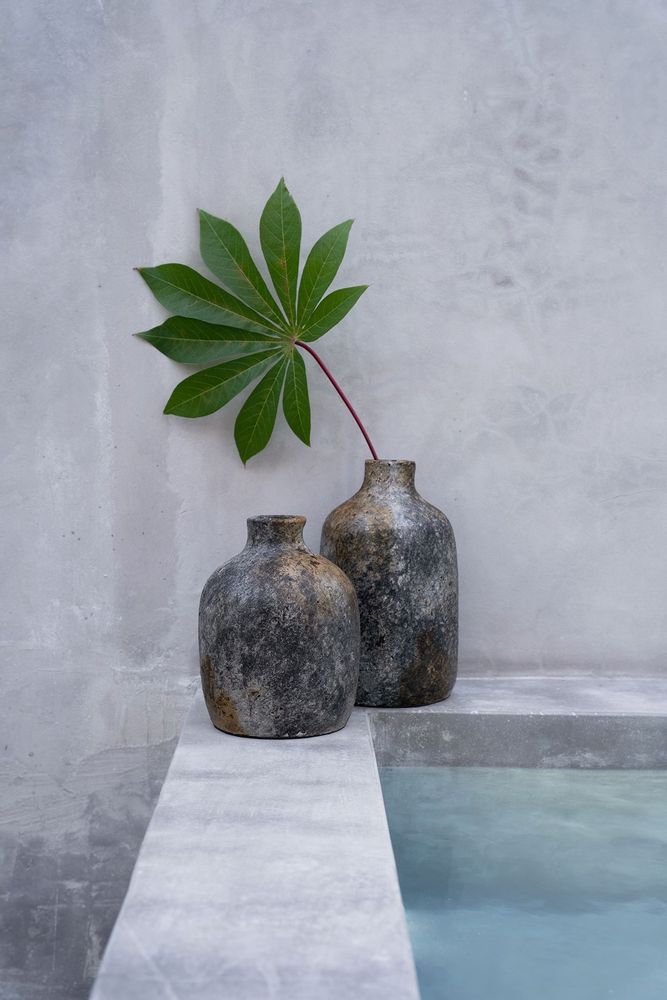 Vases - The Classy Vase - Antique Grey - S - BAZAR BIZAR LIVING