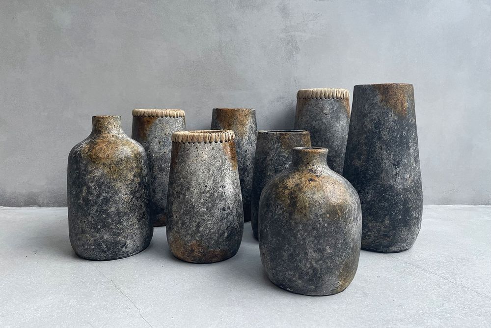 Vases - The Classy Vase - Antique Grey - S - BAZAR BIZAR LIVING
