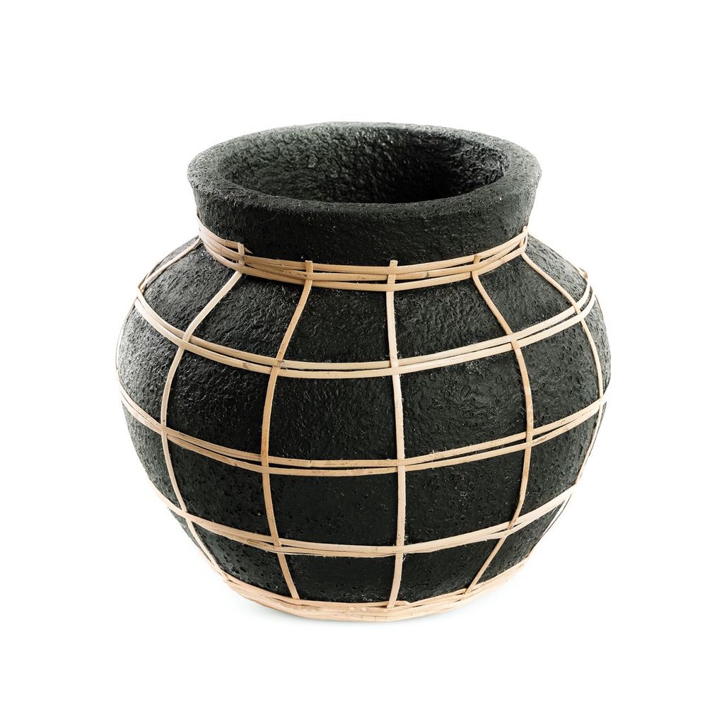 Vases - The Belly Vase - Black Natural - S - BAZAR BIZAR LIVING