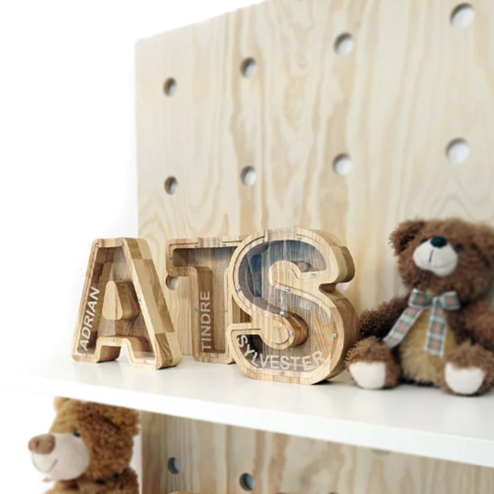 Gifts - Money box (A-Z, customizable) - PROMIDESIGN