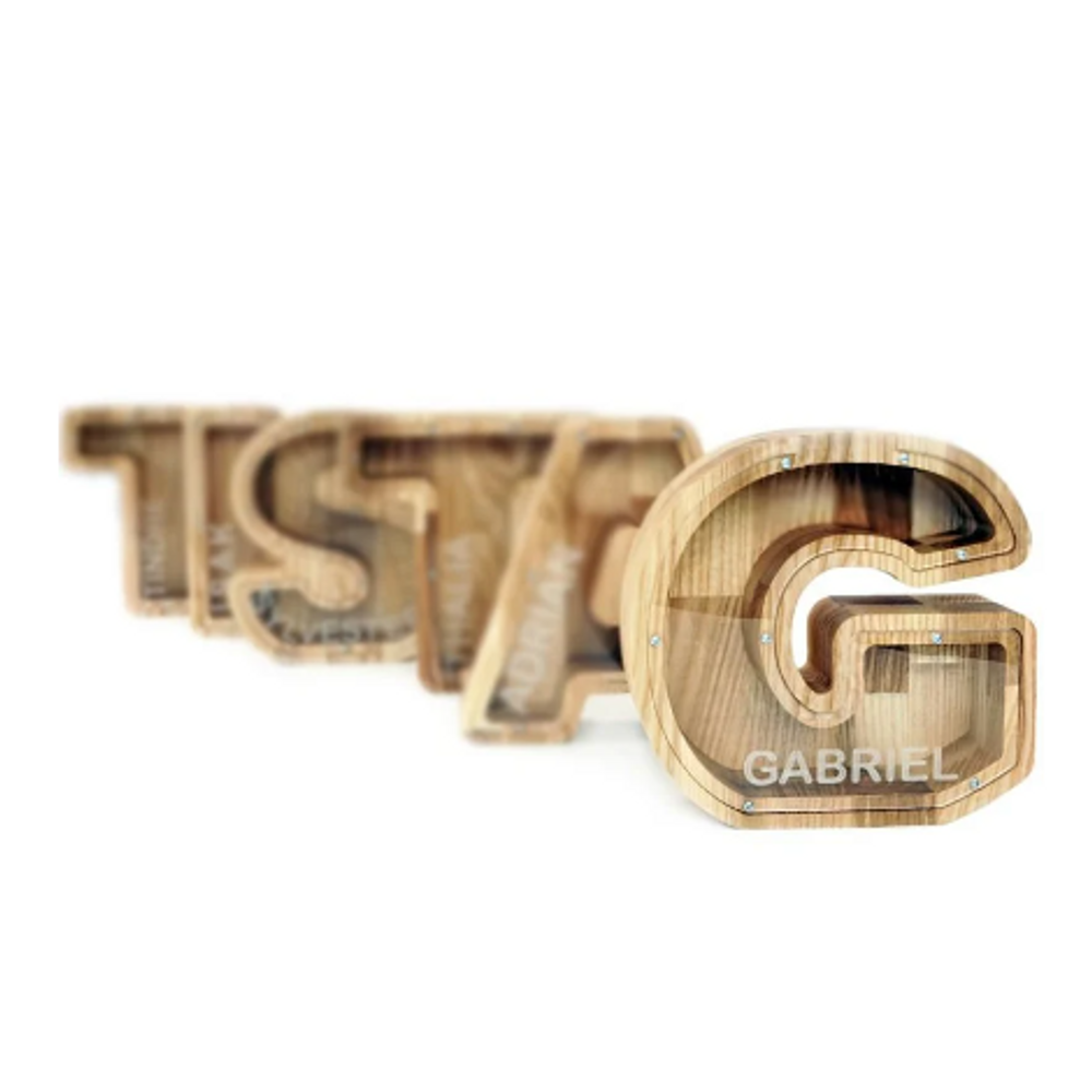 Gifts - Money box (A-Z, customizable) - PROMIDESIGN
