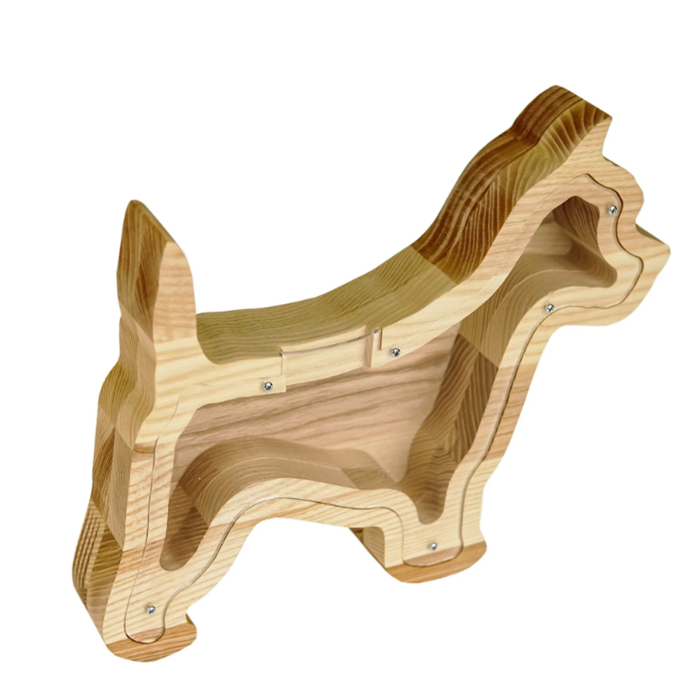 Objets déco enfant - Tirelire en bois pour chien - PROMIDESIGN
