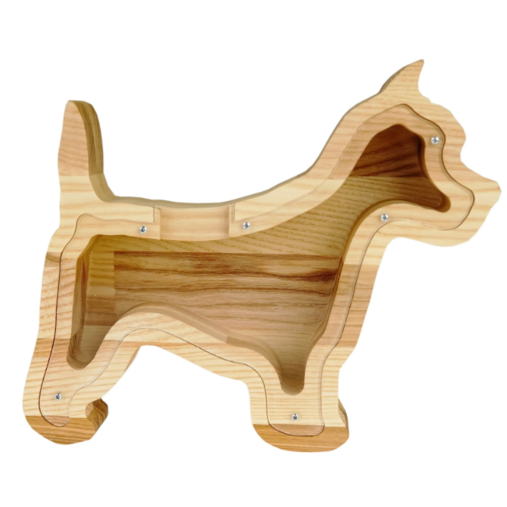 Objets déco enfant - Tirelire en bois pour chien - PROMIDESIGN