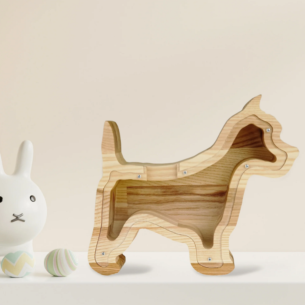 Objets déco enfant - Tirelire en bois pour chien - PROMIDESIGN