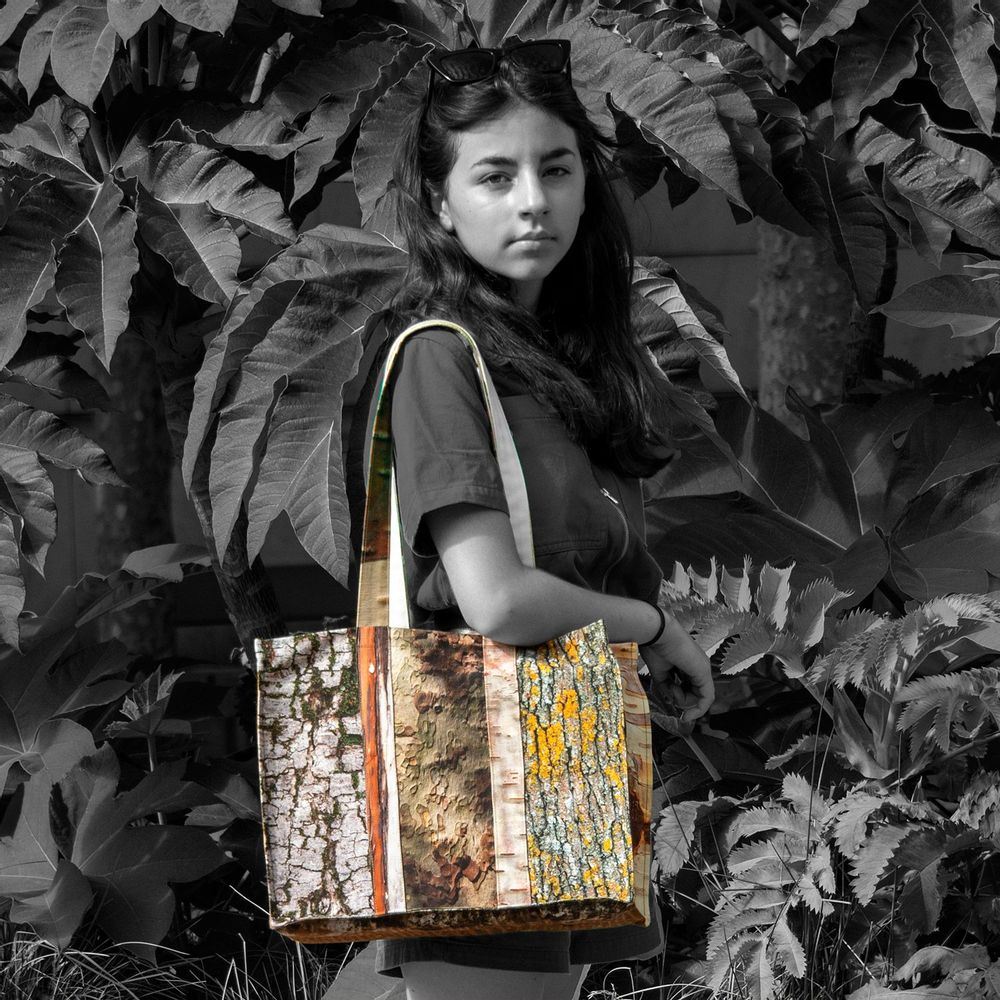 Bags and totes - Wooden Tote Bag - MARON BOUILLIE