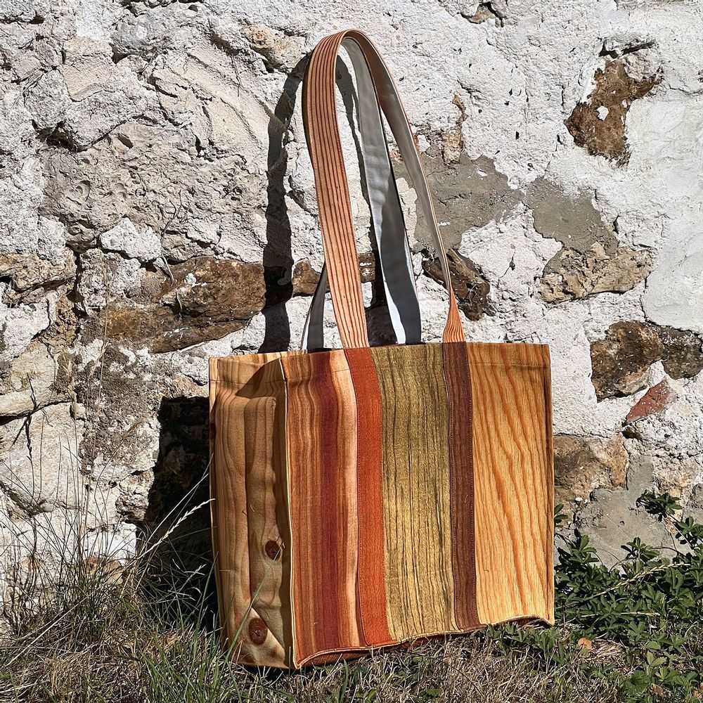 Bags and totes - Wooden Tote Bag - MARON BOUILLIE
