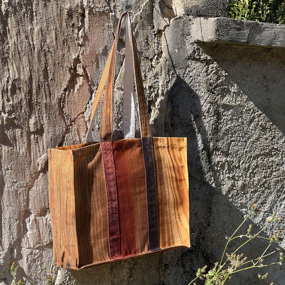 Bags and totes - Wooden Tote Bag - MARON BOUILLIE