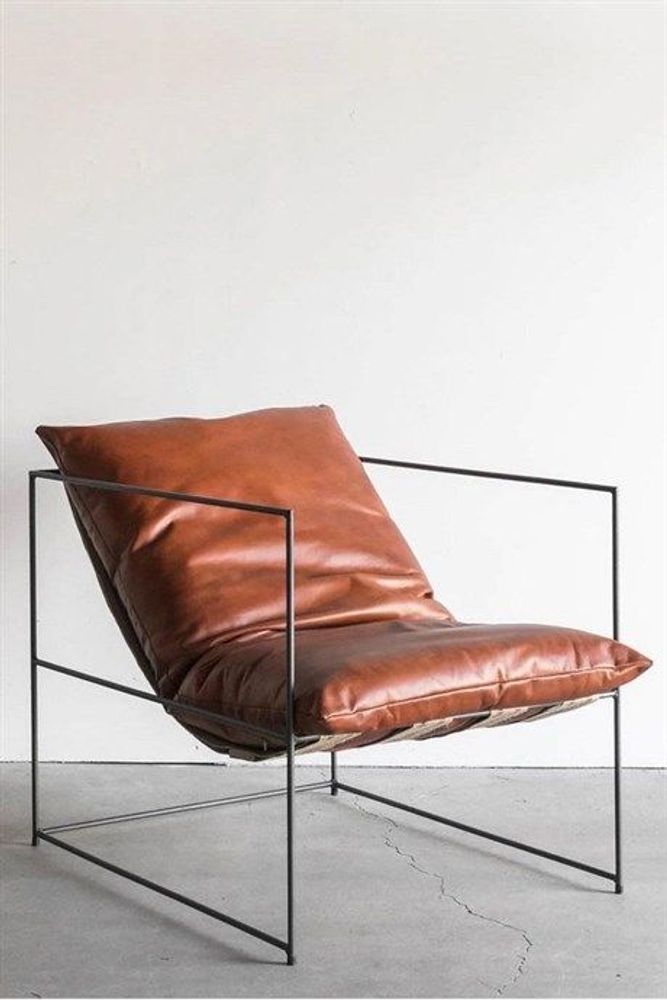 Fauteuils - Santa Monica Taba Metal Armchair - CHAPPAL.CO