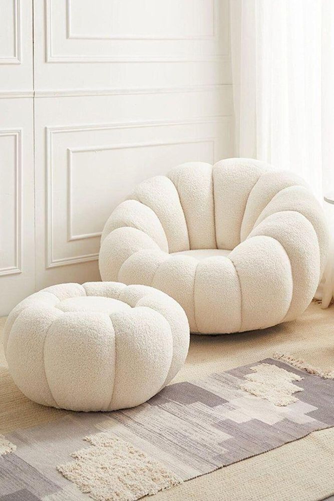 Armchairs - Pearl Puffy Sofa Set - CHAPPAL.CO