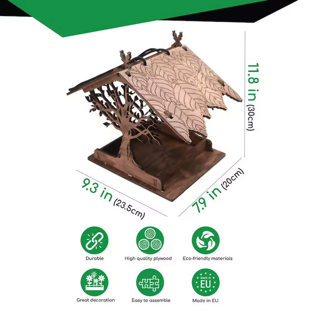 Accessoires de jardinage - Mangeoire à oiseaux en bois - PROMIDESIGN