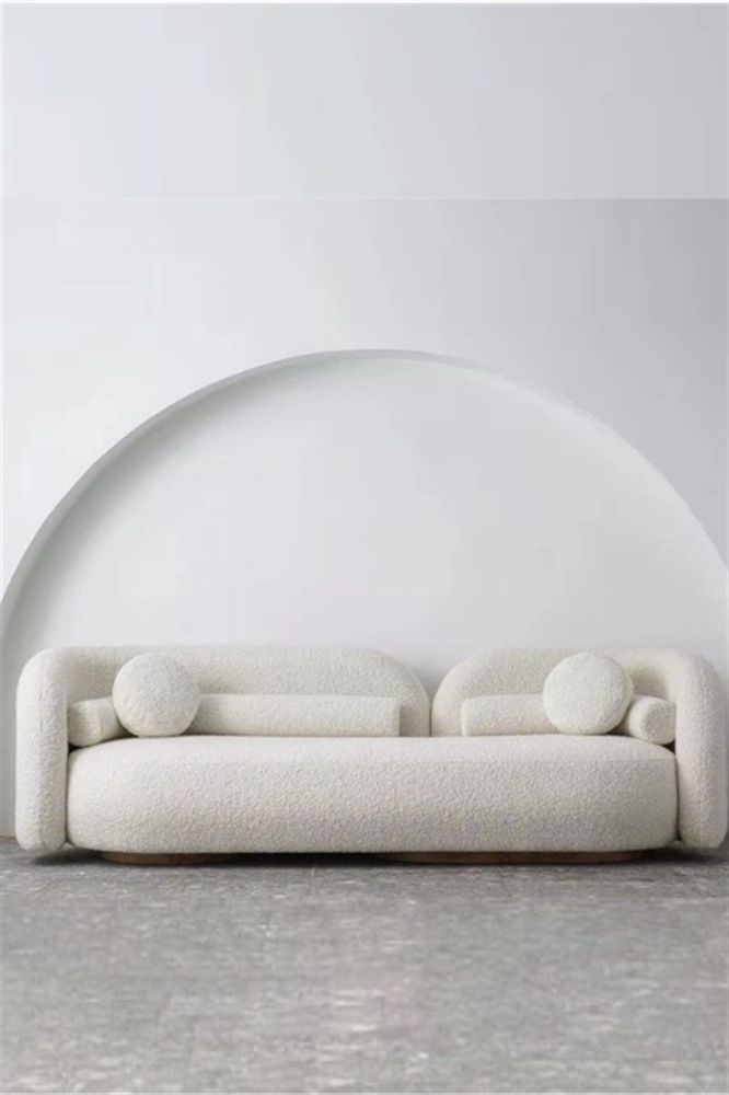 Armchairs - Slender 3-Seat Sofa - CHAPPAL.CO