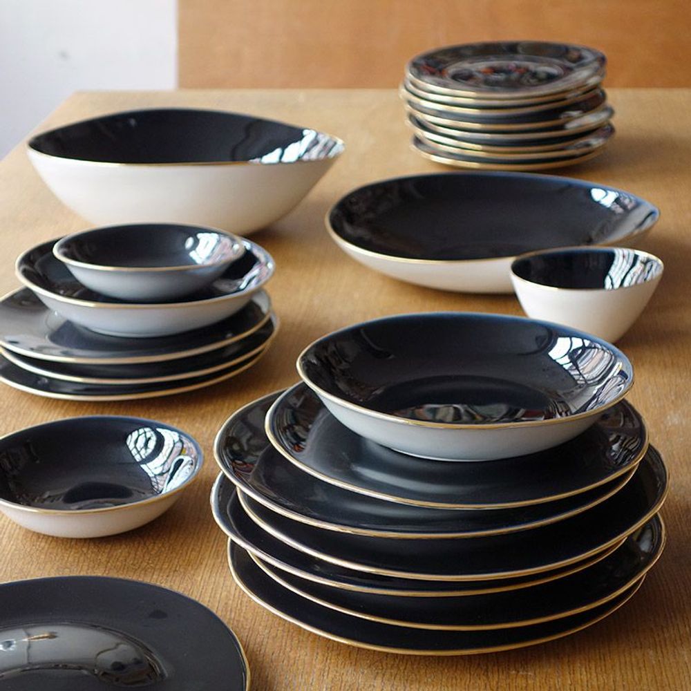 Assiettes de réception - Assiettes Indigo - TSÉ & TSÉ