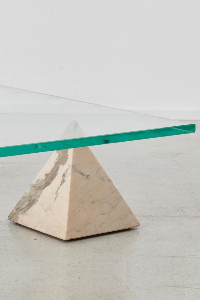 Coffee tables - Geometric Travertine Coffee Table - CHAPPAL.CO