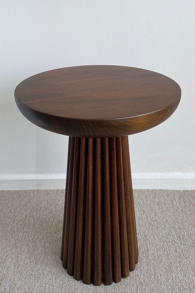 Tables basses - Mushroom Natural Wood Side Table - CHAPPAL.CO
