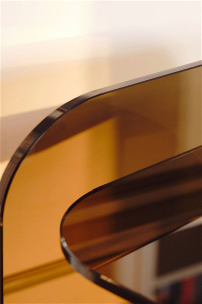 Coffee tables - T Side Glass Table - CHAPPAL.CO
